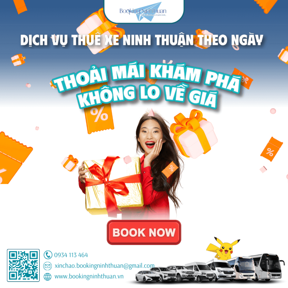 Dịch vụ cho thuê xe Ninh Thuận theo ngày đa tiện ích Booking Ninhthuan