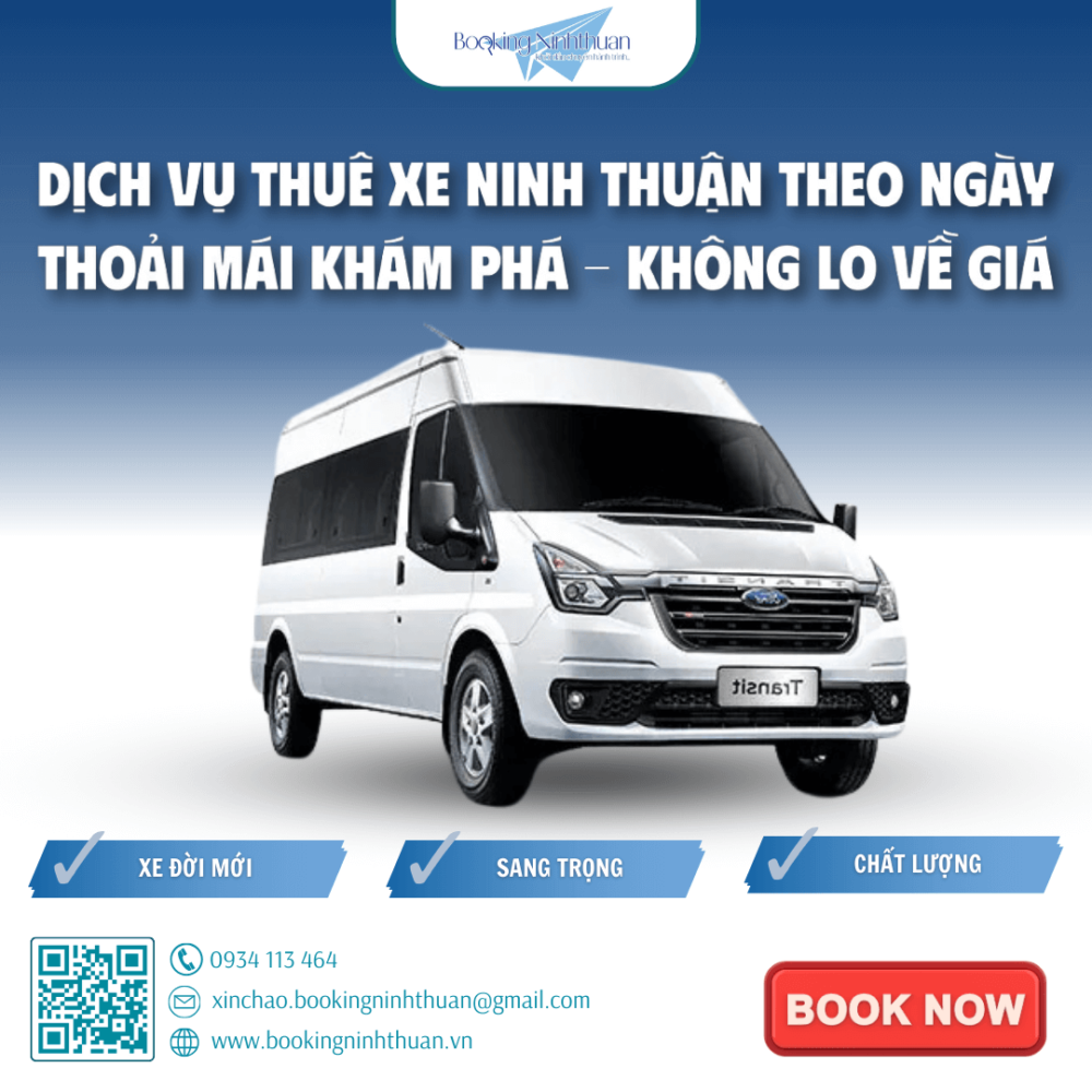 Bảng giá thuê xe 16 chỗ Ninh Thuận trọn gói (cập nhật 2024)