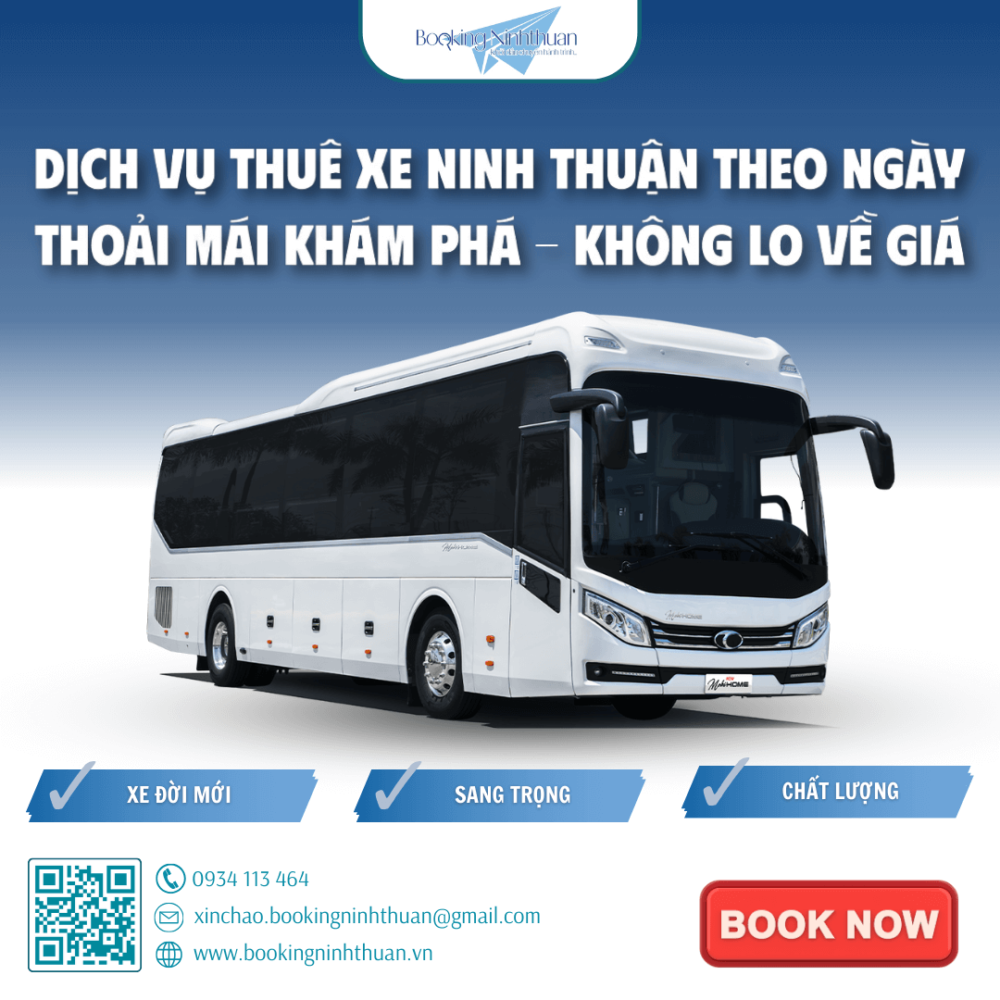 Bảng giá thuê xe 35 chỗ Ninh Thuận trọn gói (Cập nhật 2024)