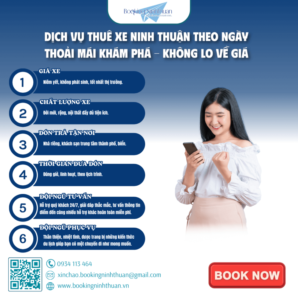 Những tiện ích rất đáng trải nghiệm của dịch vụ thuê xe Ninh Thuận theo ngày